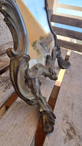 Espejo de sobremesa antiguo estilo Luis XV