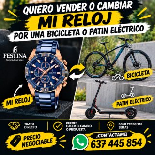 Reloj Festina azul y dorado