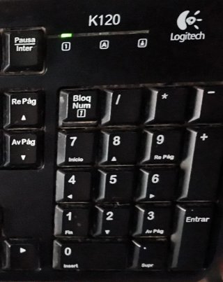 Teclado Logitech K120 Español USB Negro