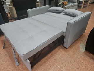 Sofá Cama Gris de 2 Plazas