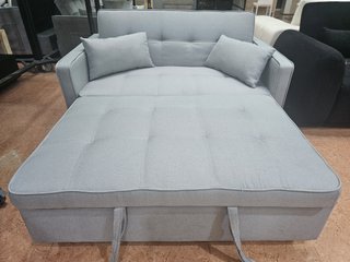 Sofá Cama Gris de 2 Plazas