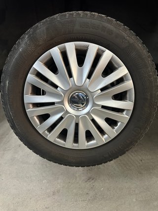 4 ruedas VW 15" llantas chapa + tapacubos orig.