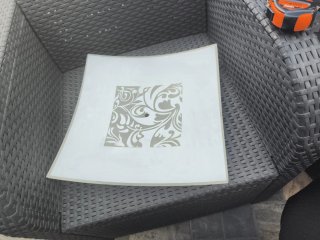Lámpara de techo cristal diseño floral 40×40Cm