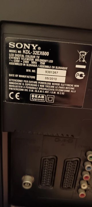 Televisor Sony Bravia 32 Negro