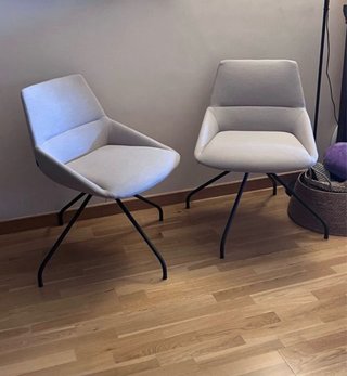 Sillas giratorias INCLASS tapizadas