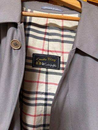 Gabardina Emilio Tucci Gris Oscuro Hombre