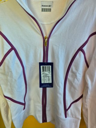 Chaqueta Reebok vintage blanca/morada M