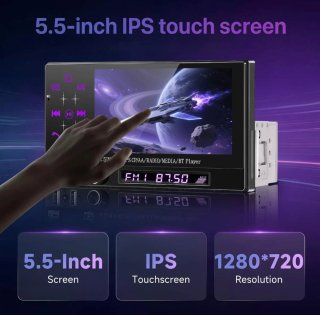 Radio Coche Pantalla 1 DIN Carplay Android Auto