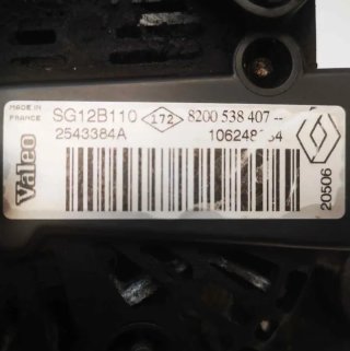 Alternador OPEL VIVARO FURGÓN/COMBI