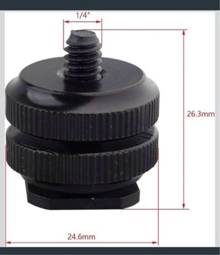 3 x Adaptador de Zapata flash y cámara DSLR.