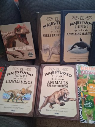 Coleccion libros animales y dinosarios prehistoria