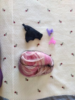 Peluca rosa degradado