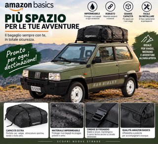 Bagaglio Auto Amazon Basics Impermeabile