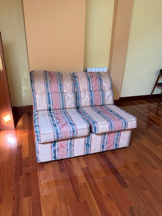 Sofá de 2 plazas tela estampado