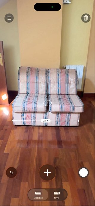 Sofá de 2 plazas tela estampado