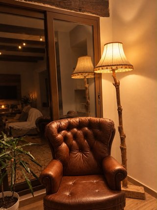 Lámpara  estilo rústico vintage a medida