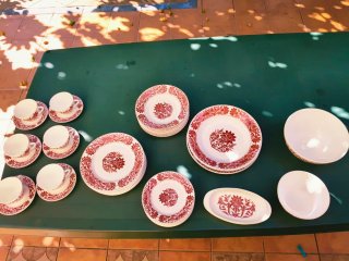 Vajilla porcelana 6 personas + extras