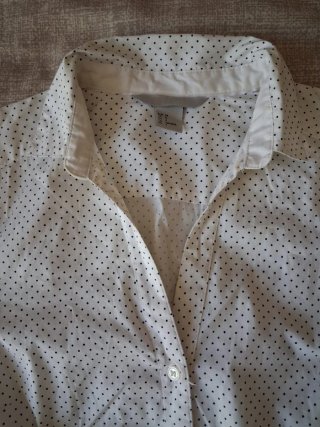 Camicia H&M a pois bianca e nera