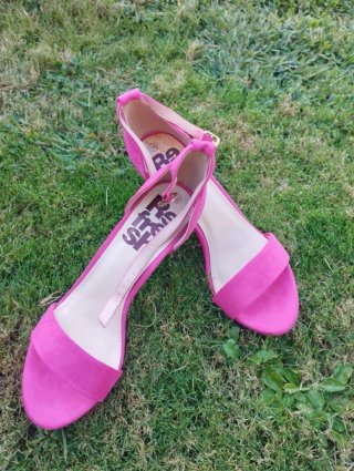 Sandalias tacón rosa - Solo un uso