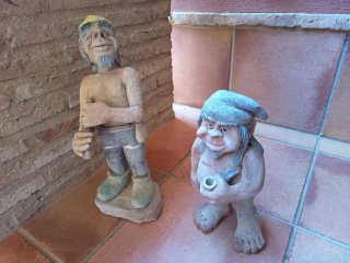 Figuras Duendes Jardín Cerámica