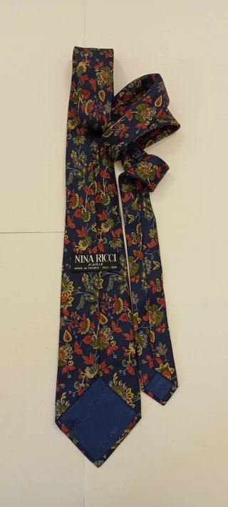Cravatta Nina Ricci Seta Fantasia Floreale
