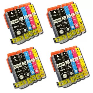 Lote 20 Tintas Epson 26XL Negro, Cian, Magenta, Am