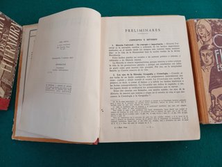 Lote 5 Antiguos Libros de estudio en escuelas