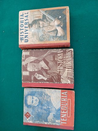 Lote 5 Antiguos Libros de estudio en escuelas