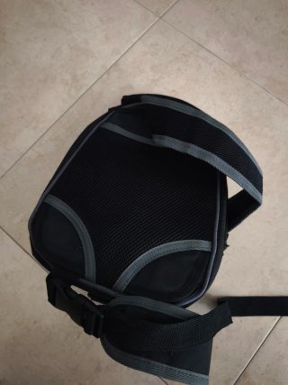 Bolsa depósito moto imán negra/gris