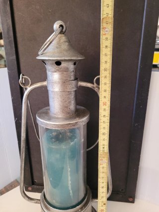 Farol de metal estilo marinero vintage