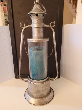 Farol de metal estilo marinero vintage