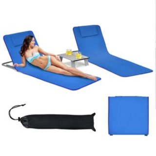 Costway - Juego de 3 piezas para tumbonas de playa