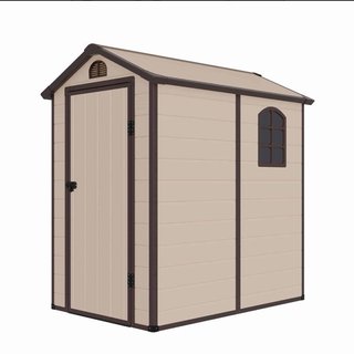 Caseta resina jardín 132x190x203cm 2,47m2 Marsala