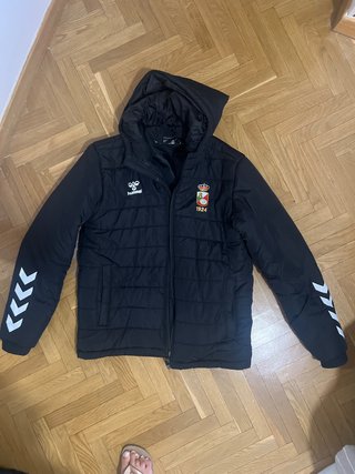 Cazadora club futbol RSD Alcalá Talla L Negra
