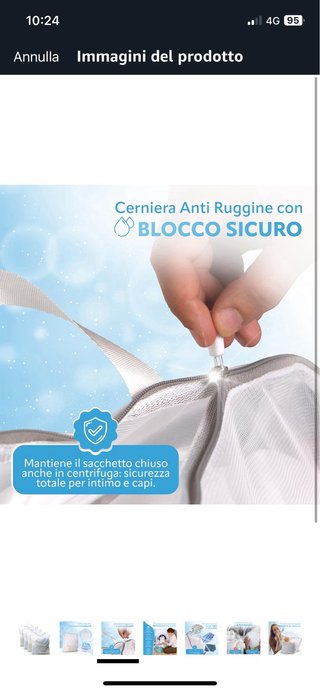 Sacchetti x indumenti lavatrice