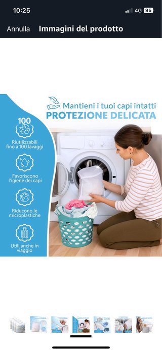 Sacchetti x indumenti lavatrice