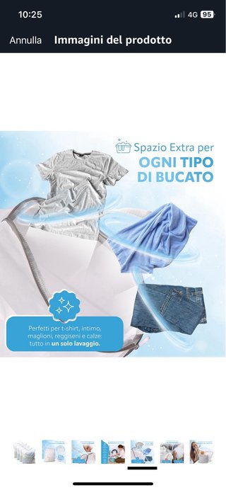 Sacchetti x indumenti lavatrice