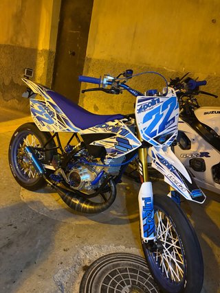 Beta Supermotard Azul/Blanco