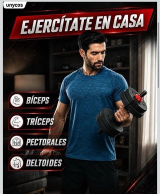 Pesas ajustables Unycos 4 en 1 – 30 kg