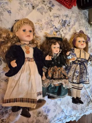 Lote 3 Muñecas Antiguas