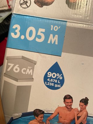 Piscina desmontable 3m diámetro