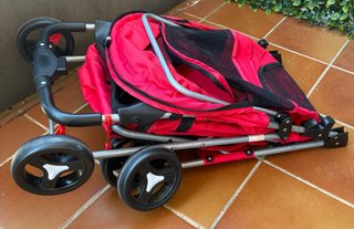 Cochecito Plegable Perro Pequeño Rojo PawHut