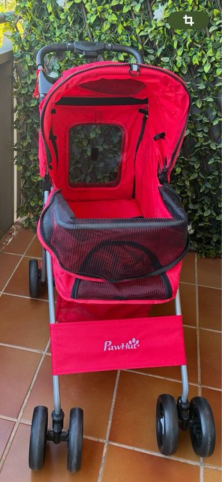 Cochecito Plegable Perro Pequeño Rojo PawHut