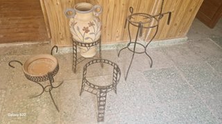 Conjunto Maceteros Forja- Decorativos y practicos