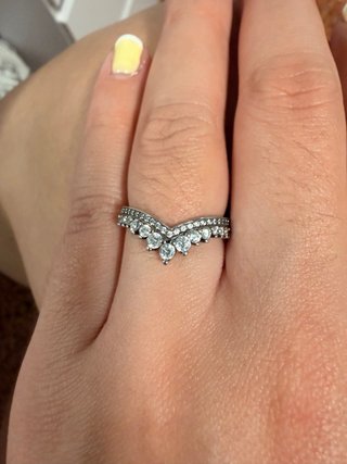 Anillo Tiara Pandora Plata