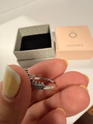 Anillo Tiara Pandora Plata