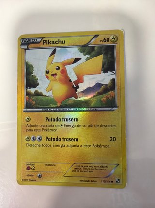 Carta Pokémon Pikachu Básico PV60