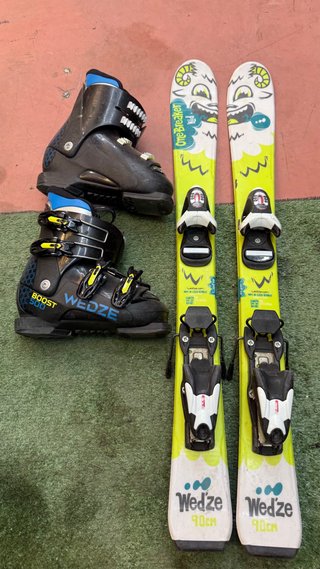 Esquís y botas niño Wedze