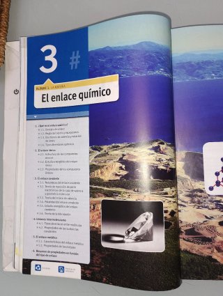 Libro Química 2° Bachillerato editorial edebé
