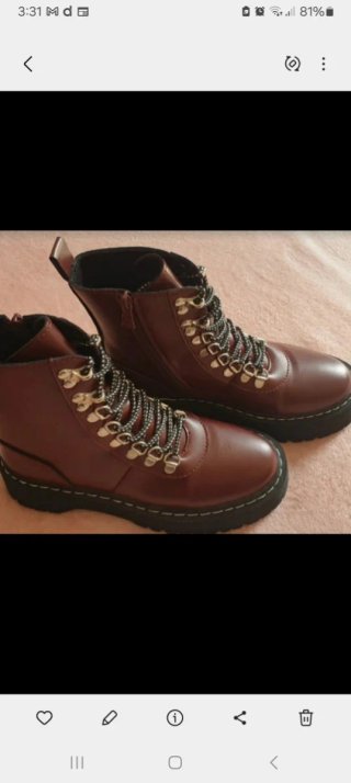 Botas burdeo. Nuevas. Talla 37.